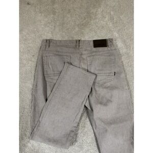 Linksoul Pants Mens 34R Gray COLORED DENIM JEANS Classic Straight Leg LS676